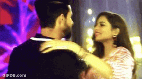 Man And Woman Hugging And Dancing GIF