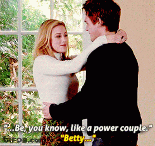 Man And Woman Hugging Be You Know Like A Power Couple GIF