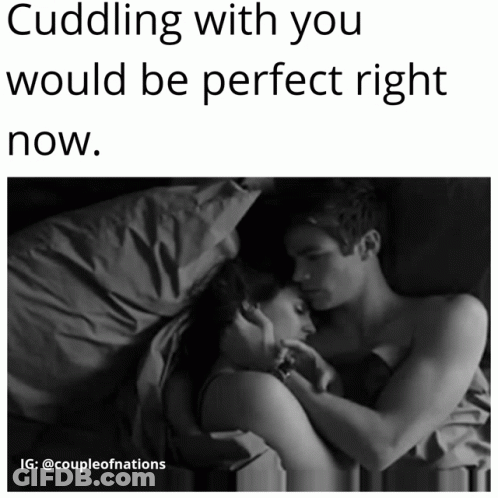 Man And Woman Hugging Cuddle Would Be Perfect GIF