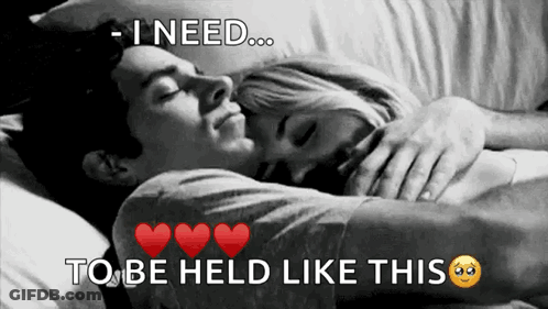 Man And Woman Hugging I Need To Be Held GIF