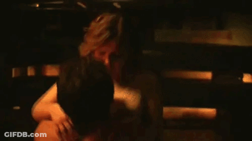Man And Woman Hugging In Dark Room GIF