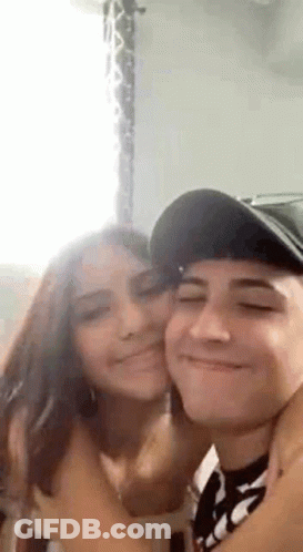 Man And Woman Hugging In Room GIF