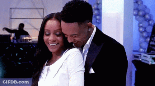 Man And Woman Hugging On Dirt Road GIF