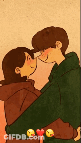 Man And Woman Hugging GIF