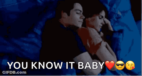 Man And Woman Hugging Saying You Know It Baby GIF