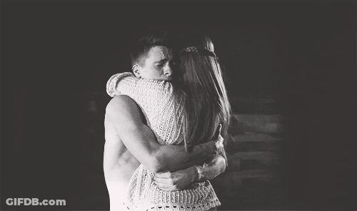 Man And Woman Hugging GIF