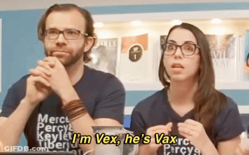 Man And Woman I'm Vex He's Vax GIF