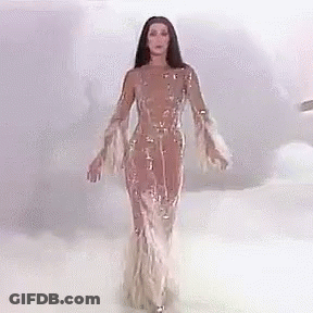 Man And Woman In Black And White Dark Room GIF