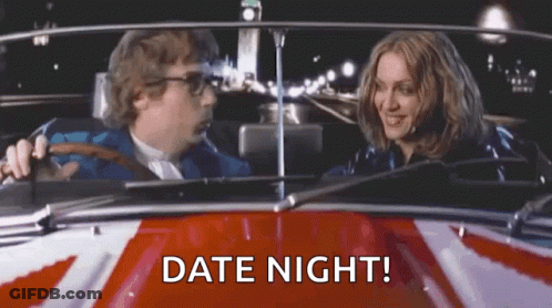 Man And Woman In Car Date Night GIF