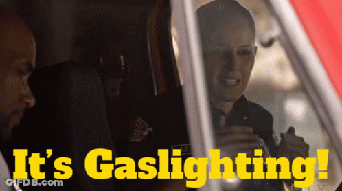Man And Woman In Car It's Gaslighting GIF