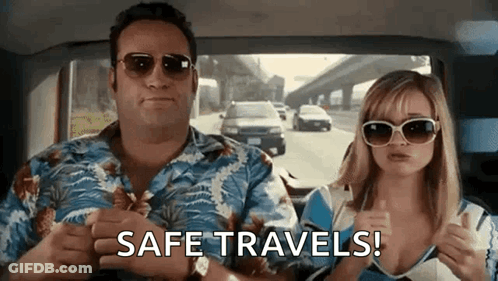 Man And Woman In Car Safe Travels GIF