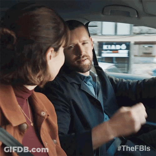 Man And Woman In Car With #Thefbls GIF