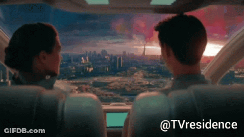 Man And Woman In Car With @Tvresidence GIF