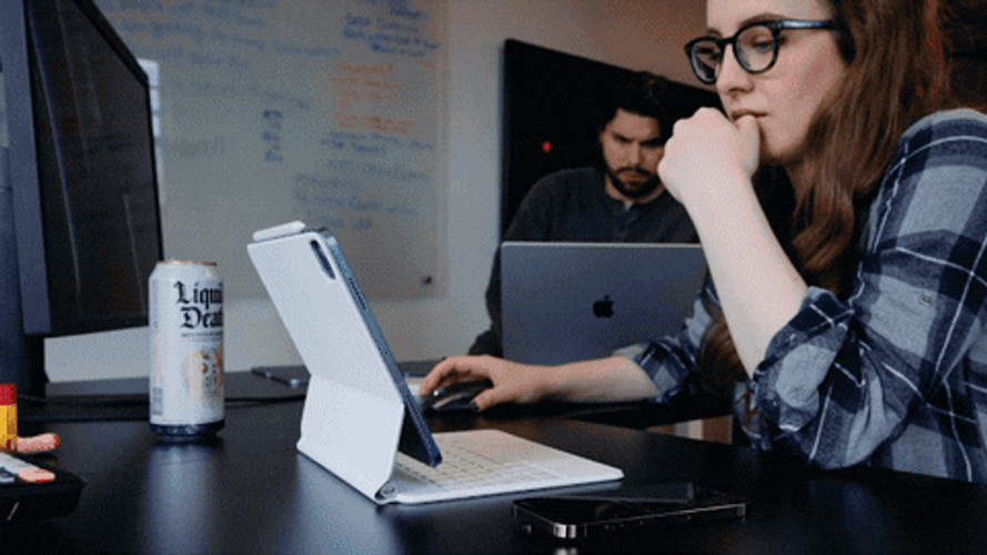Man And Woman In Collaboration GIF