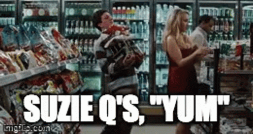 Man And Woman In Grocery Store Suzie Q's Yum GIF