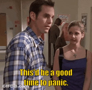 Man And Woman In Hallway Saying This 'D Be A Good Time GIF