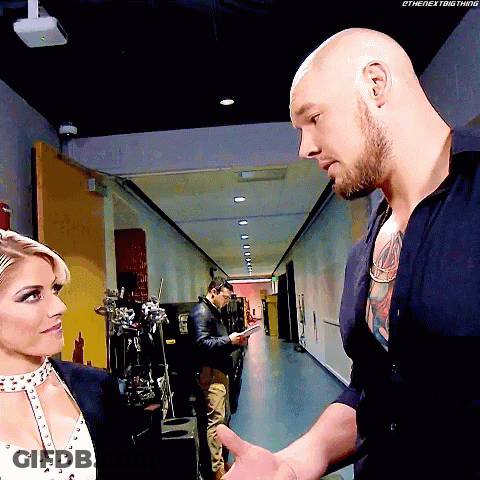 Man And Woman In Hallway Thenextbigthing GIF