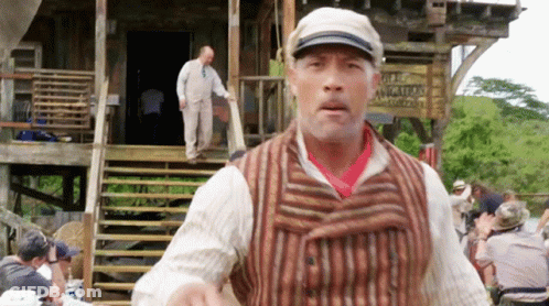 Man And Woman In Hats Say Here We Go GIF