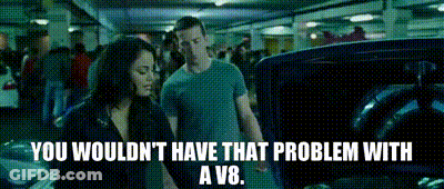 Man And Woman In Parking Garage Saying You Wouldn't GIF