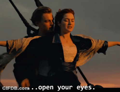 Man And Woman In Titanic Scene GIF