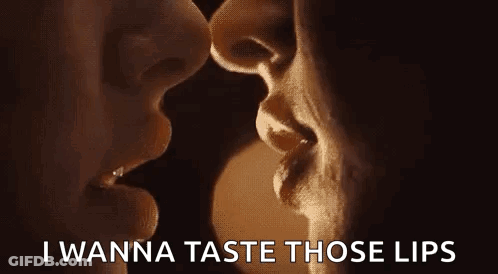 Man And Woman Kissing GIF