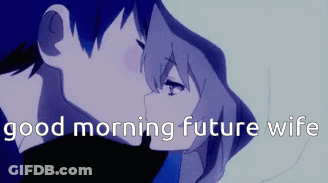 Man And Woman Kissing Good Morning Future Wife GIF