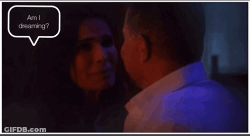 Man And Woman Kissing In Dark Room GIF