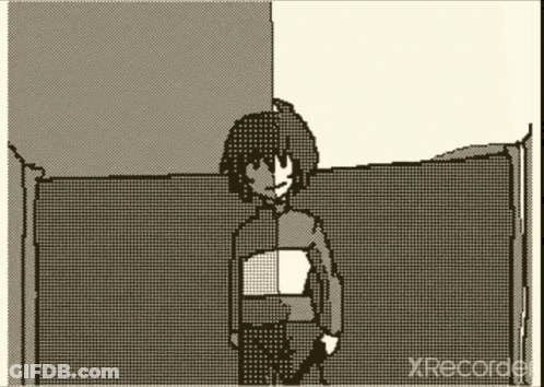 Man And Woman Kissing In Front Of ABC Monitor GIF