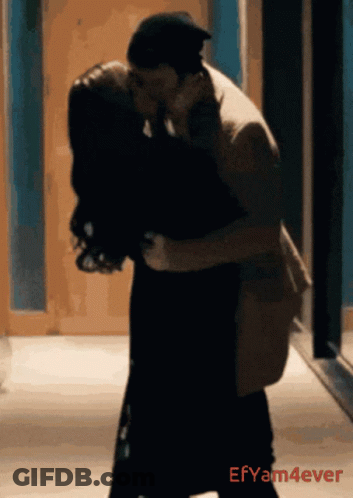 Man And Woman Kissing In Hallway Efyam4ever GIF