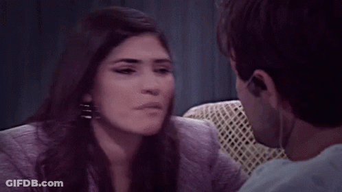 Man And Woman Kissing In Hospital Room GIF