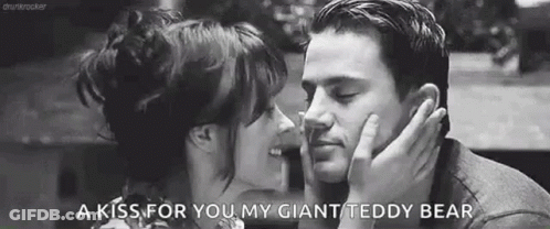 Man And Woman Kissing GIF