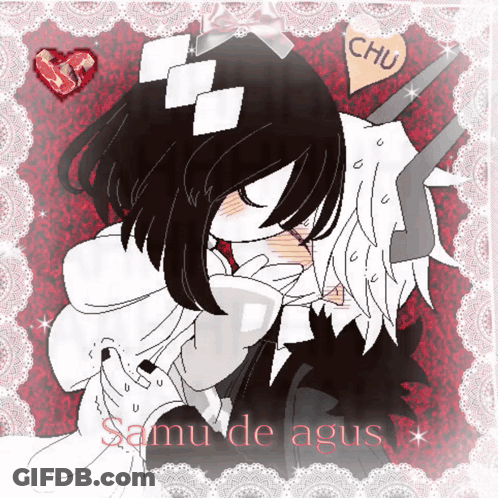 Man And Woman Kissing Samu De Agus GIF