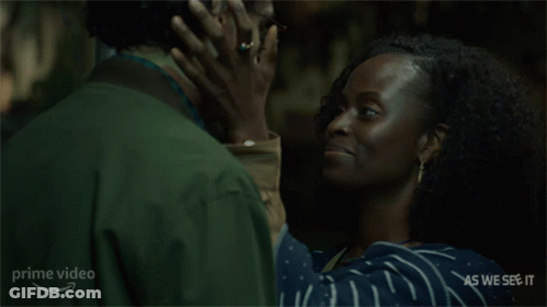 Man And Woman Kissing Scene GIF