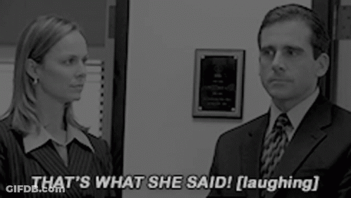 Man And Woman Laughing In Black And White GIF