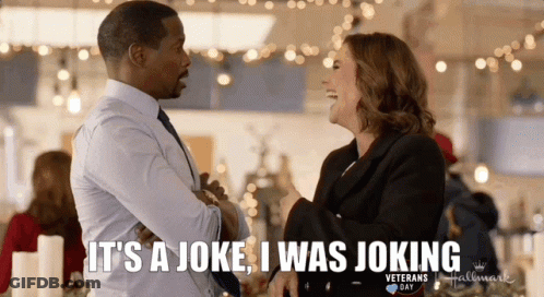 Man And Woman Laughing Joking GIF