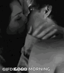 Man And Woman Laying On Bed GIF