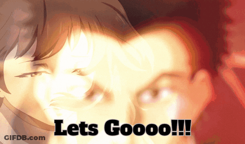 Man And Woman Lets Goooo GIF