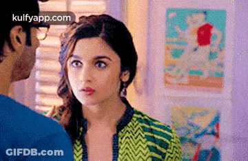 Man And Woman Looking At Each Other GIF