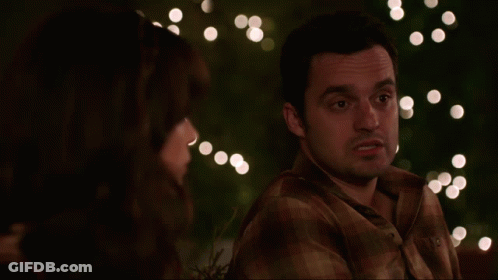 Man And Woman Looking At Each Other And Look Around Once In A While GIF