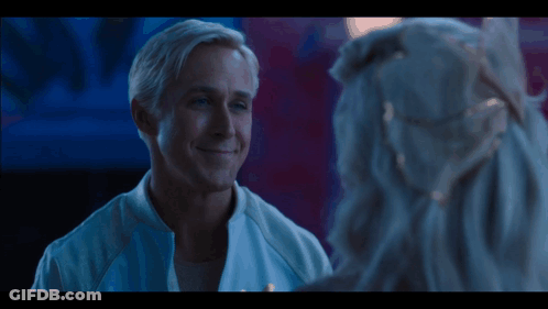 Man And Woman Looking At Each Other Every Night Is Girls Night GIF