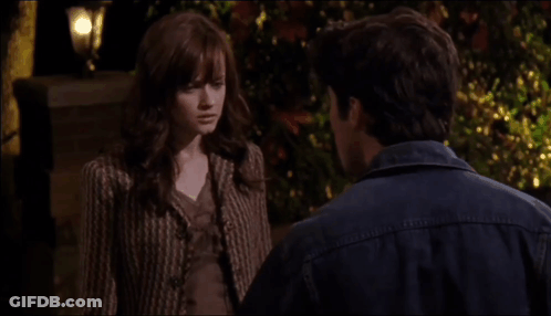 Man And Woman Looking At Each Other GIF