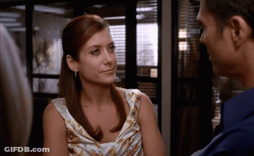 Man And Woman Looking At Each Other GIF