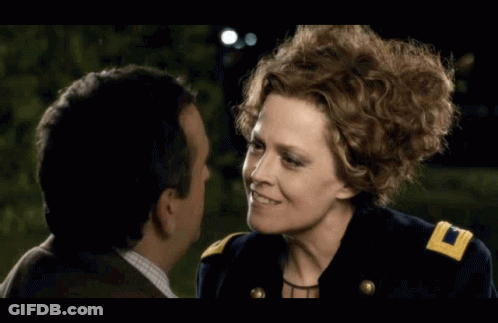 Man And Woman Looking At Each Other GIF
