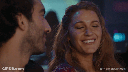Man And Woman Looking At Each Other It Ends With Us Movie GIF