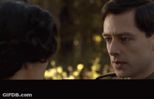 Man And Woman Looking At Each Other GIF