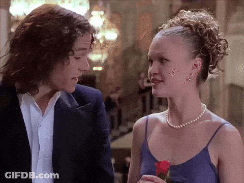 Man And Woman Looking At Each Other GIF