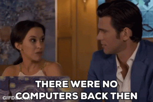 Man And Woman Looking At Each Other GIF