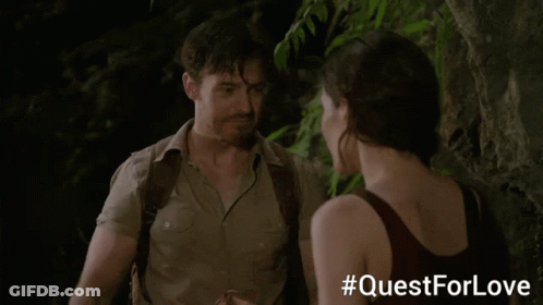 Man And Woman Looking At Each Other #Questforlove GIF