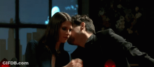 Man And Woman Looking At Each Other GIF