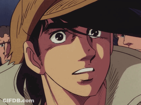Man And Woman Looking At Each Other Saying I Was Just Wondering What You Were Thinking GIF